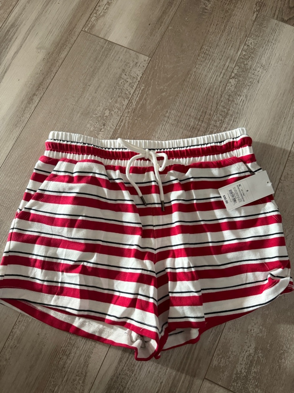 Parke by Target Red/Navy blue stripe shorts